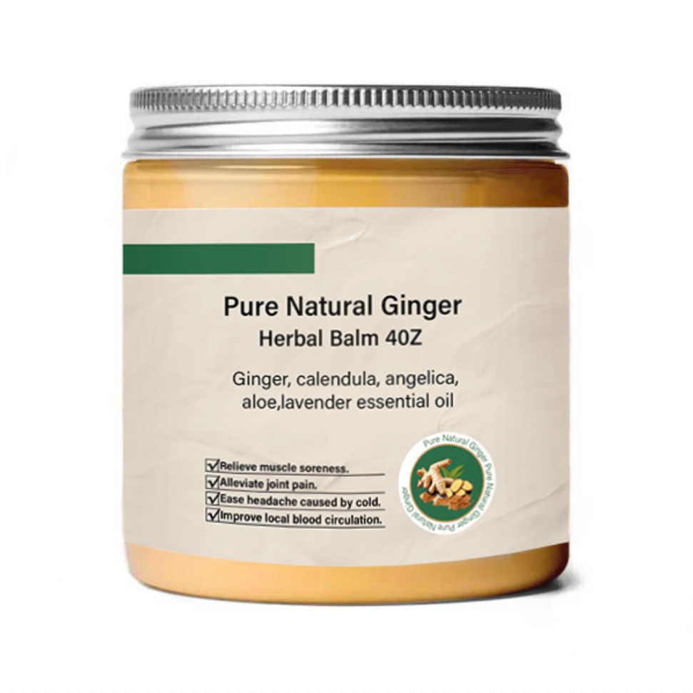 Pure Natural Ginger Herbal Balm 4OZ