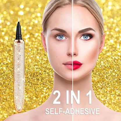 Seurico™ Two-in-One Eyeliner & False Eyelash Adhesive Pen - Glue -Free, Waterproof