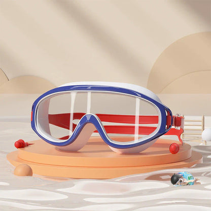🔥Time-Limited Offer - 🌊HD Children's Large Frame Waterproof and Anti-Fog Swimming Goggles