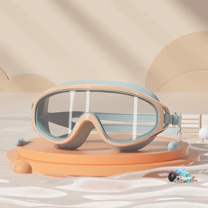 🔥Time-Limited Offer - 🌊HD Children's Large Frame Waterproof and Anti-Fog Swimming Goggles