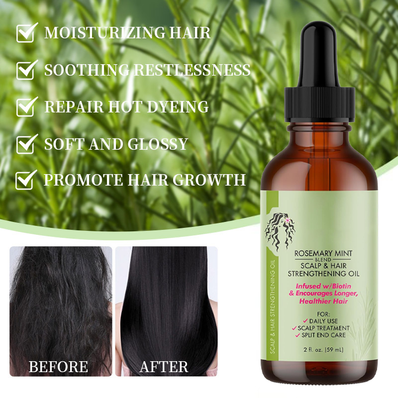 Natural Organic Rosemary Hair Strengthening Oil