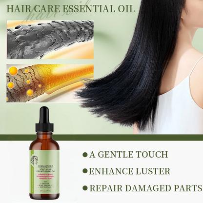 Natural Organic Rosemary Hair Strengthening Oil