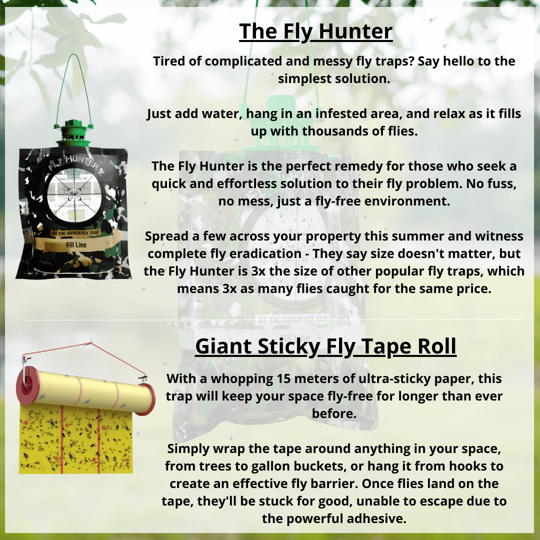The Fly Hunter - Giant Hanging Bag Trap - Effortless Fly Control