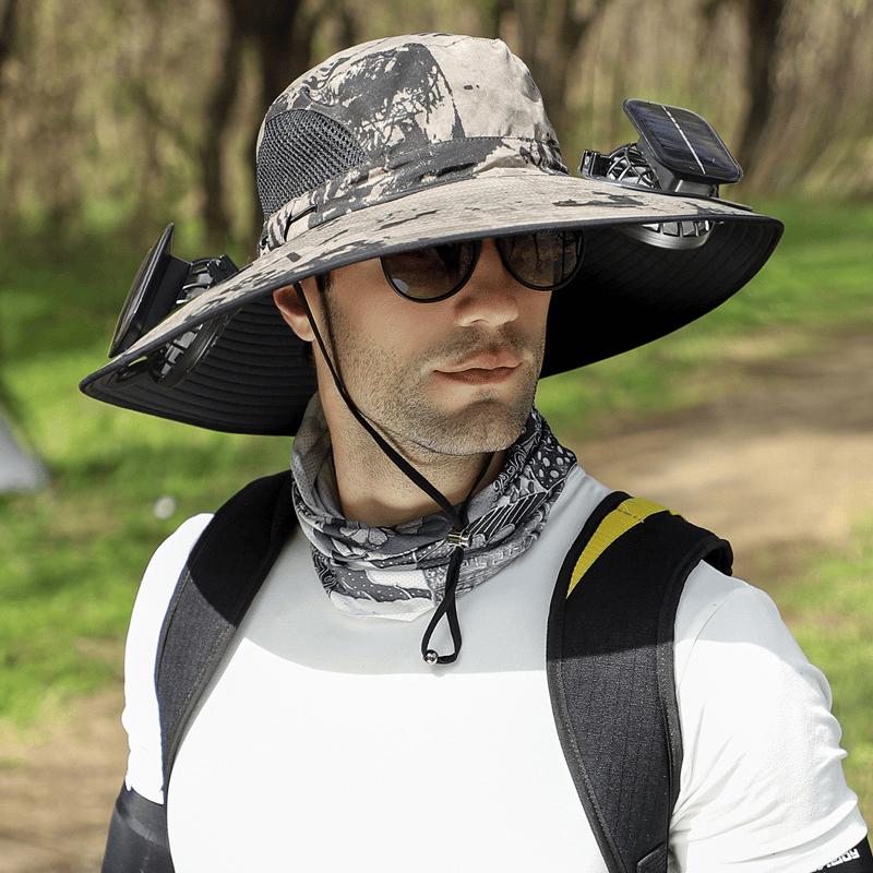 🔥2025 Summer Hot Sale🔥 New Ultralight Solar Fan Sun Hat – Lighter Than a Baseball!⚾(Only 10oz)