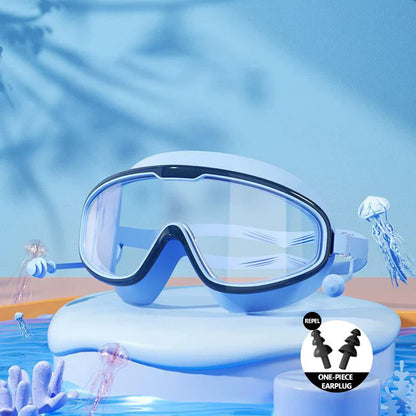 🔥Time-Limited Offer - 🌊HD Children's Large Frame Waterproof and Anti-Fog Swimming Goggles