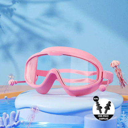 🔥Time-Limited Offer - 🌊HD Children's Large Frame Waterproof and Anti-Fog Swimming Goggles