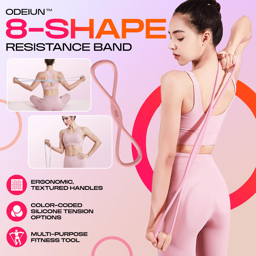 ODEIUN™ 8-Shape Resistance Band 💪 with Comfort Massage Grip