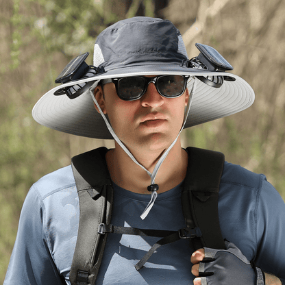 🔥2025 Summer Hot Sale🔥 New Ultralight Solar Fan Sun Hat – Lighter Than a Baseball!⚾(Only 10oz)